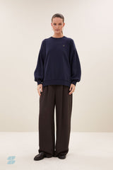 Lili long sweater uniform blue