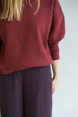 Sam Pants Bordeaux Check