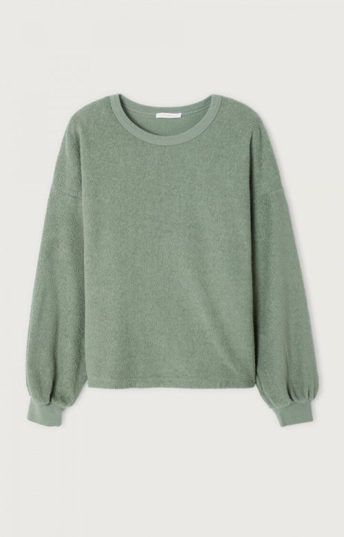 Bobypark sweater argile American Vintage argile sweater detail