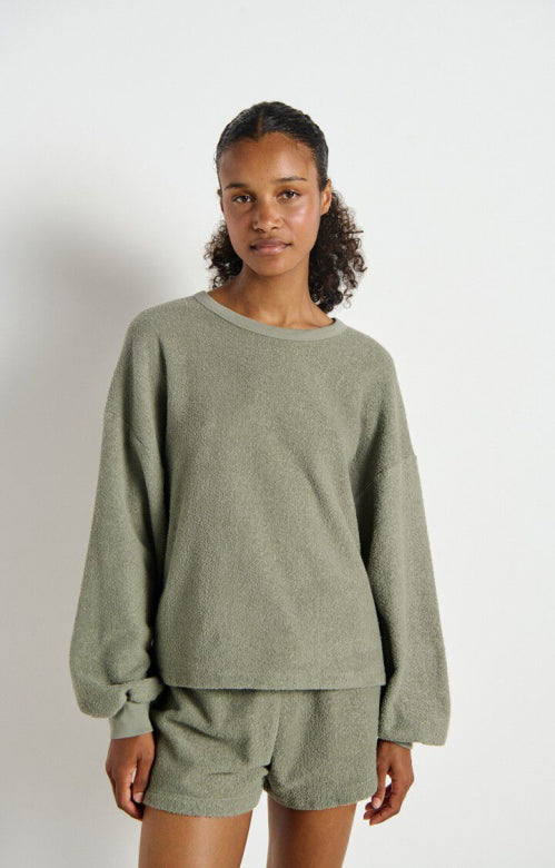 Bobypark sweater argile American Vintage argile sweater model
