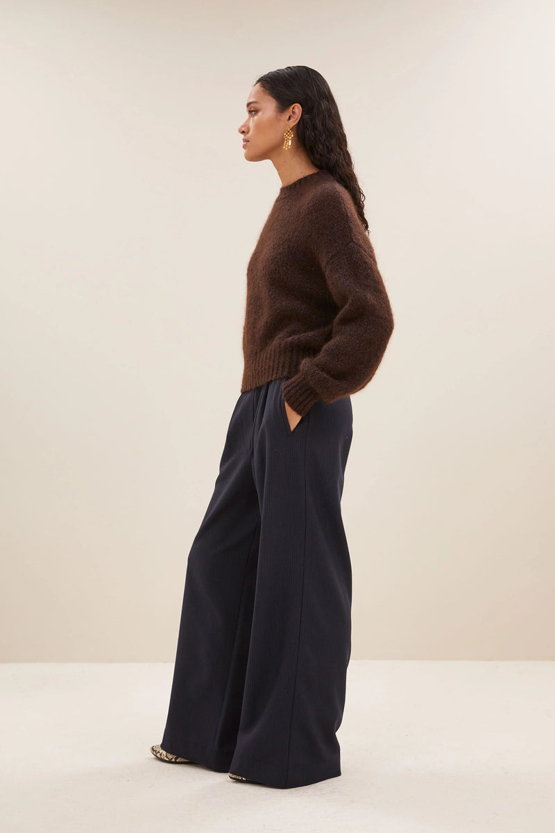 Sonny sparkle pullover - Dark brown