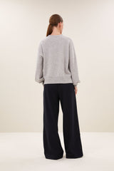 Sammie round neck pullover grey melee