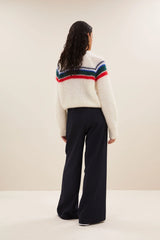 Liam stripe pullover Off white