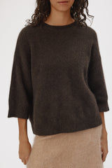 Six Ámes Ola sweater espresso brown