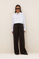 Pelle pinstripe pants - brown pinstripe