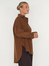 Ross corduroy shirt Caramel cafe