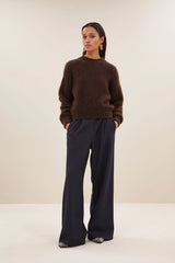 Sonny sparkle pullover - Dark brown