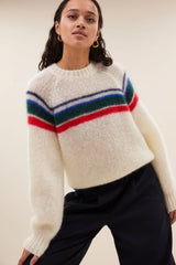Liam stripe pullover Off white