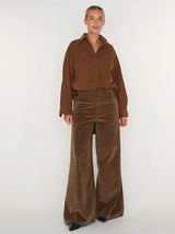 Ross corduroy shirt Caramel cafe
