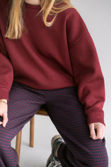 Sam Pants Bordeaux Check