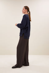 Lili long sweater uniform blue