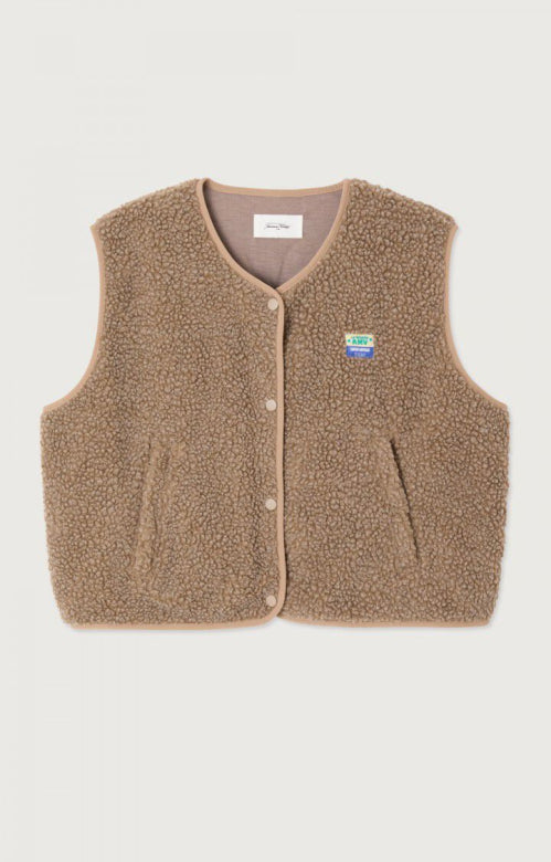 Hoktown vest muscade American Vintage muscade vest model