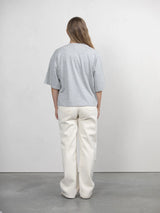 Boxy t-shirt Tiara - Grey melange