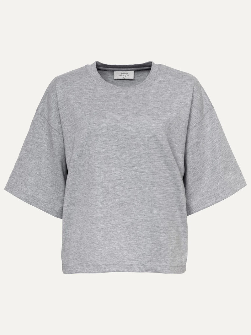 Boxy t-shirt Tiara - Grey melange