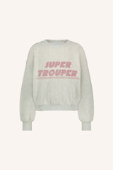 Bibi Trouper Sweater - Light Grey Melee