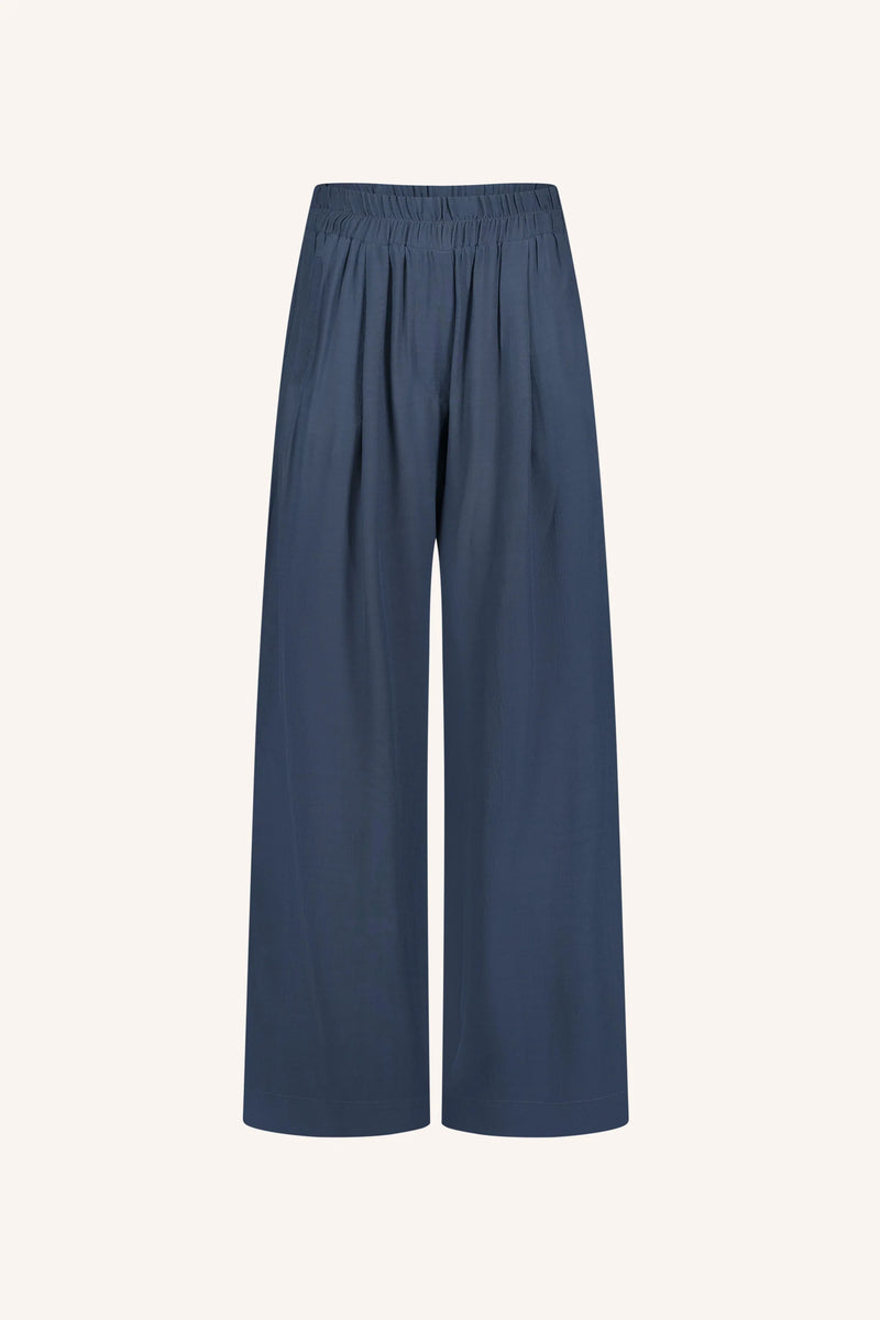 Benji viscose pants - opal blue