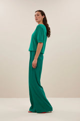 Neva Slub Top - Green Lake
