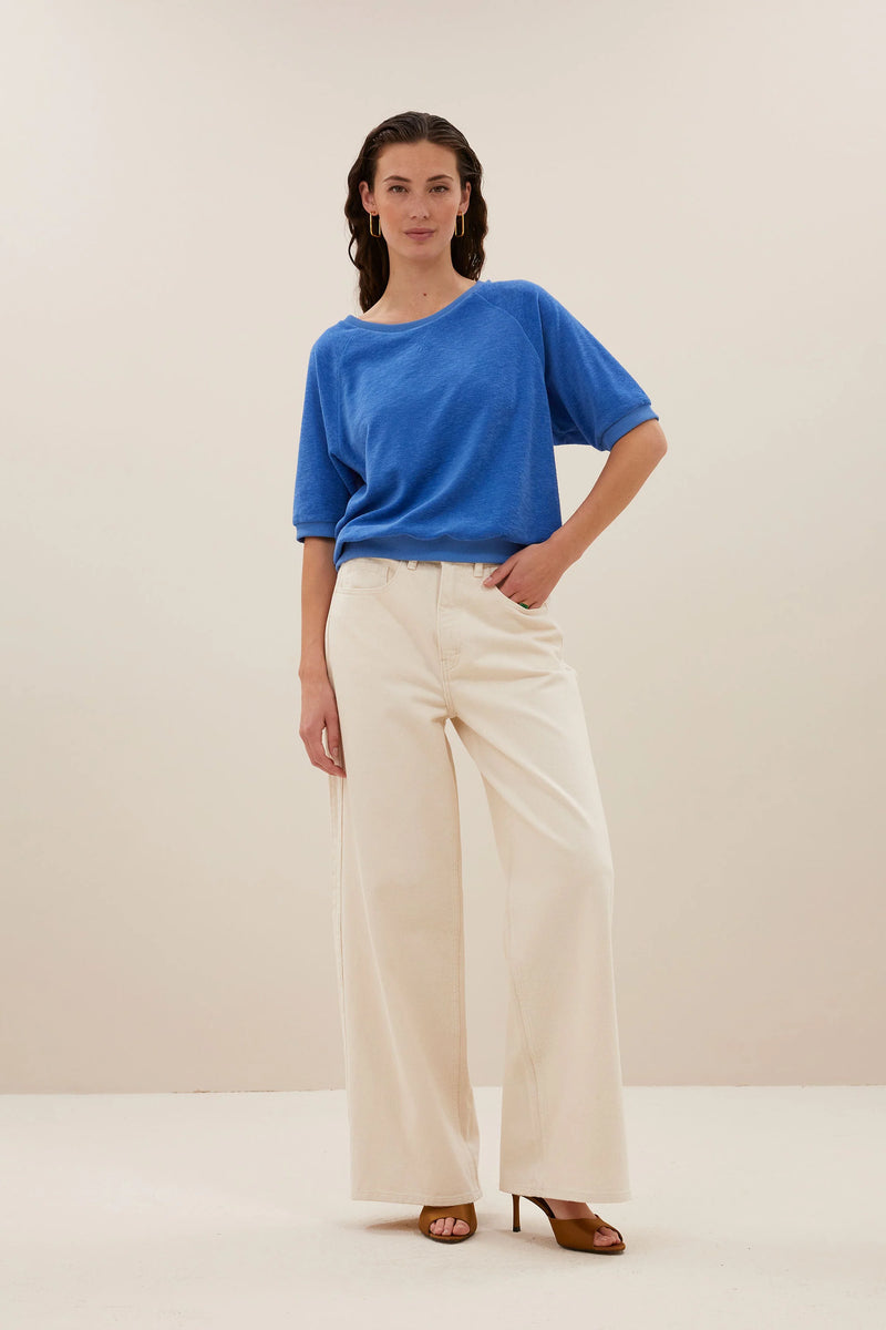 Neva Slub Top - Queens Blue