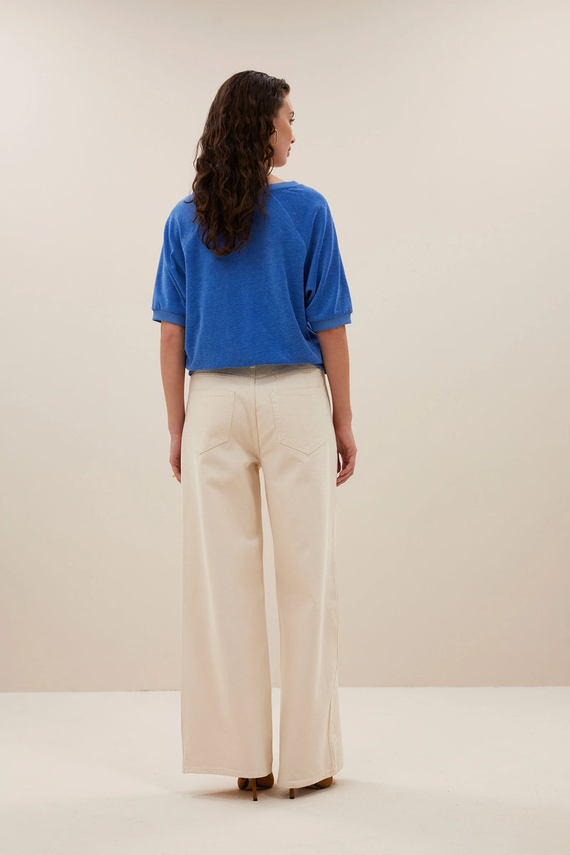 Neva Slub Top - Queens Blue