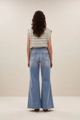 Diede breton stripe top - black breton stripe