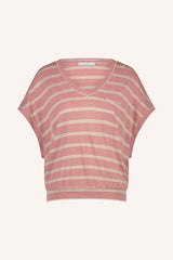 Tyler nautic stripe top - red nautic stripe