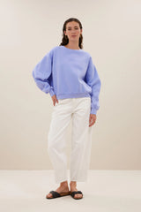 Bibi Natural Sweater - violet blue