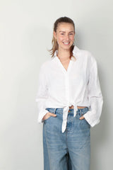Pia Linen Shirt - White