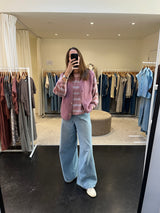 Victoire sweater Stripe mauve