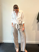 Meggy pants Safari tan stripe