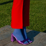 Organic solid socks - Blue