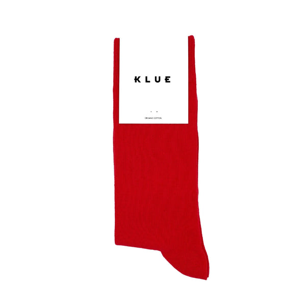 Organic solid socks - Red