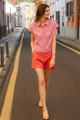Summer blouse Pink stripe