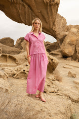 Summer blouse Pink stripe