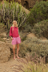 Umber blouse Magenta