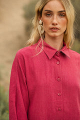 Umber blouse Magenta