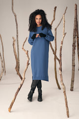 Sweater dress Ensign blue