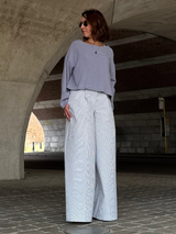 Clio pants Seersucker stripes