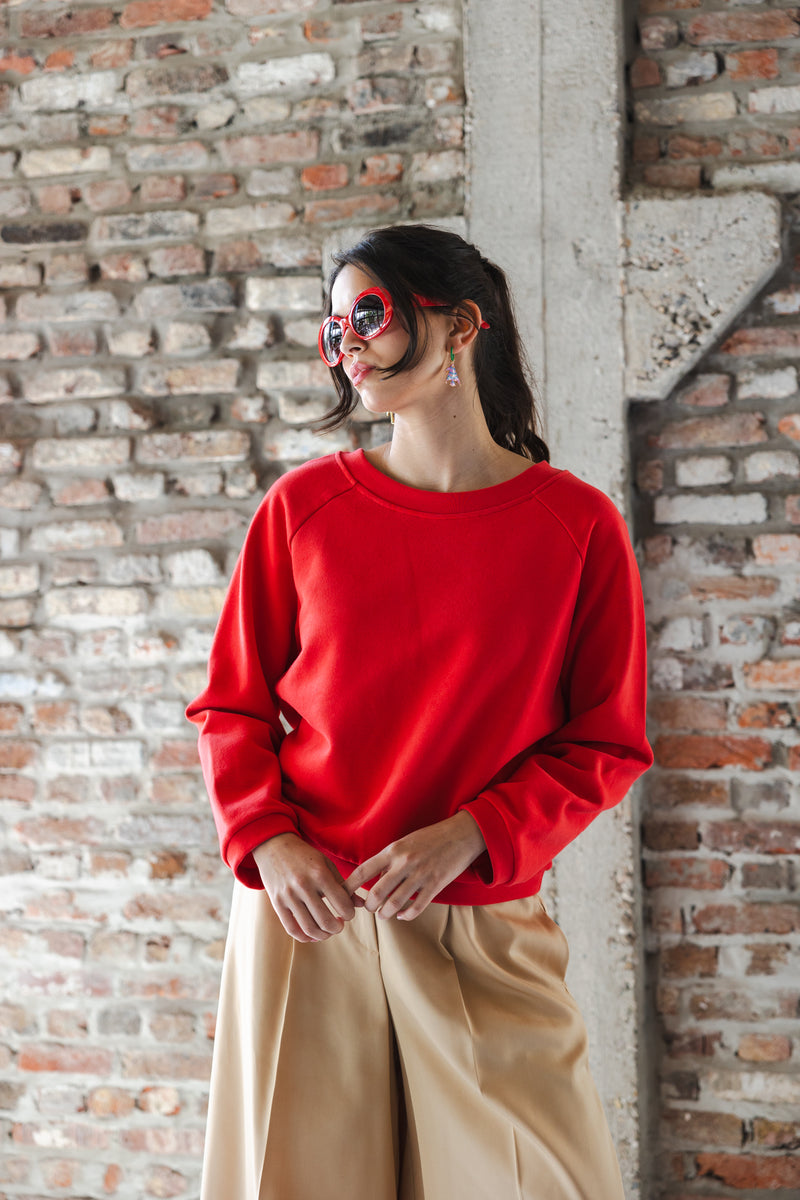 Sweater soft red