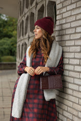 Polly Jean dress Burgundy blur