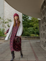 Polly Jean dress Burgundy blur