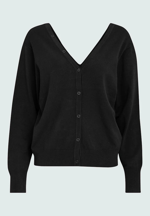 Bandy V-neck cardigan Black