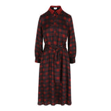 Polly Jean dress Burgundy blur