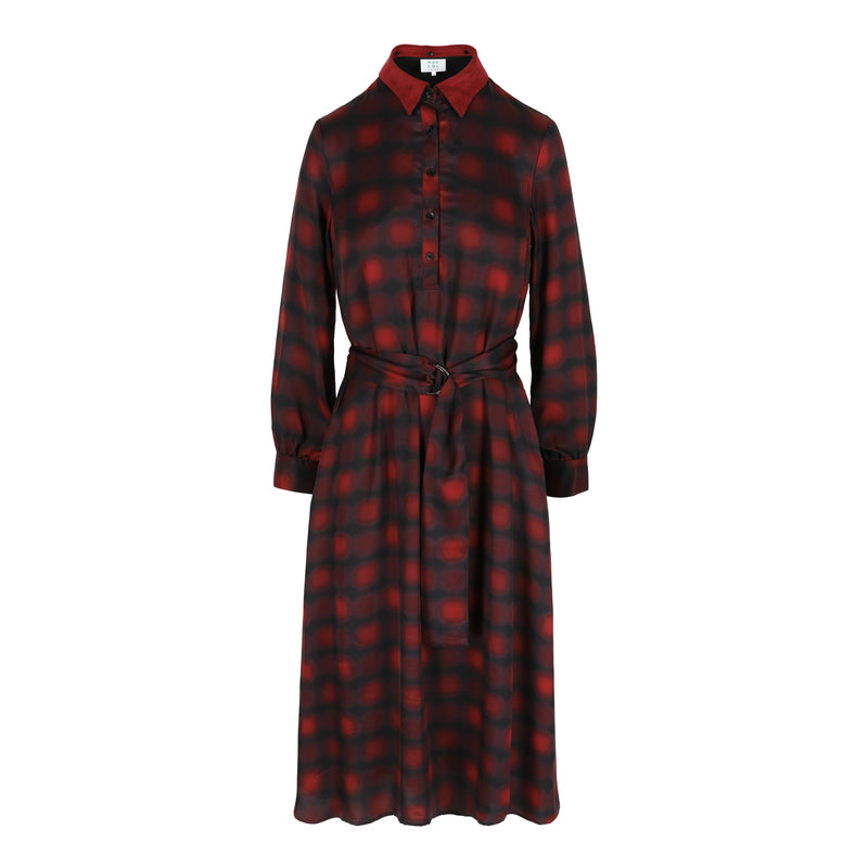 Polly Jean dress Burgundy blur
