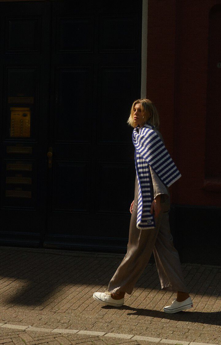 Vitow sjaal Blue white stripes