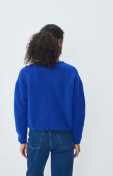Vitow gilet blue royal American Vintage koningsblauw gilet detail