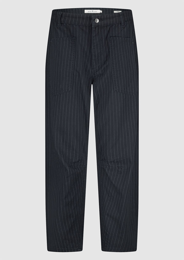 Jane denim Washed black stripe