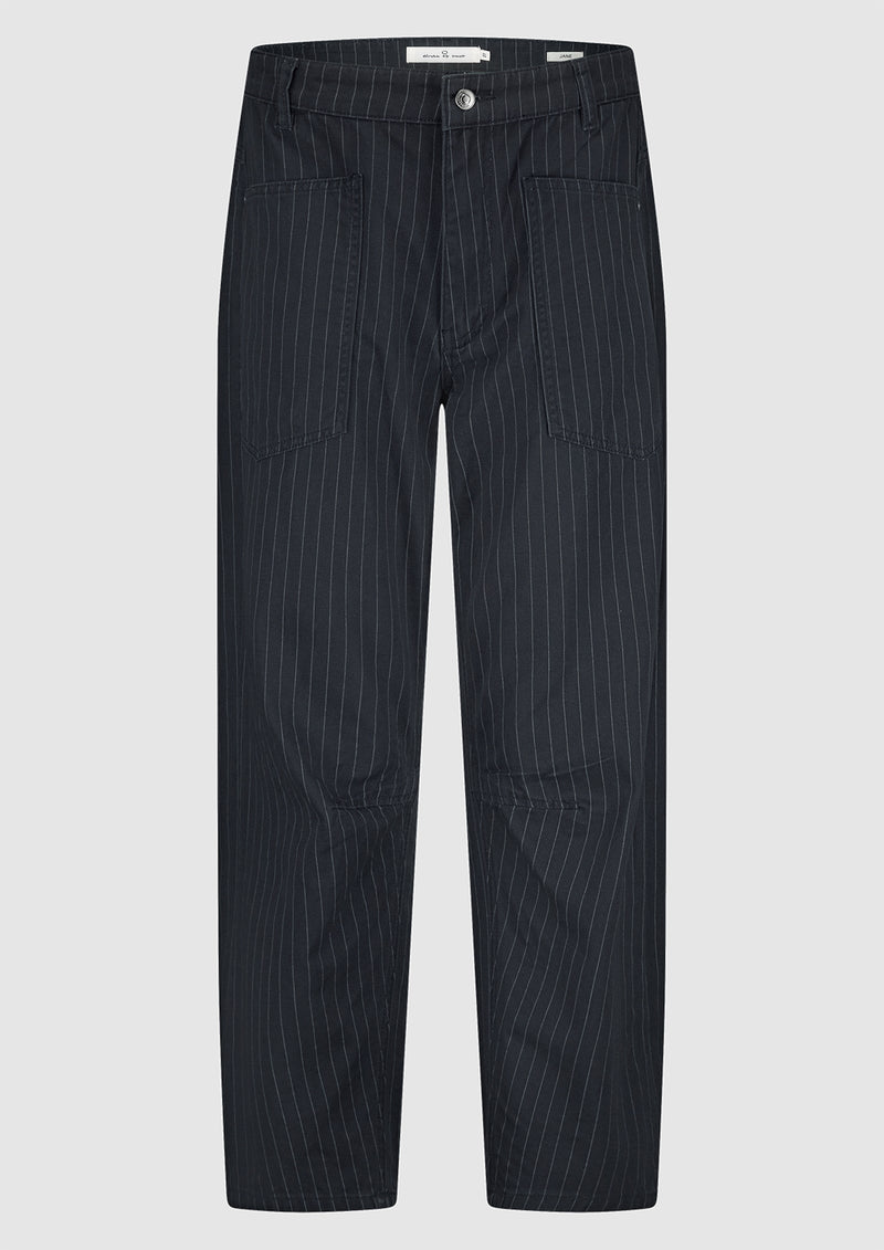 Jane denim Washed black stripe