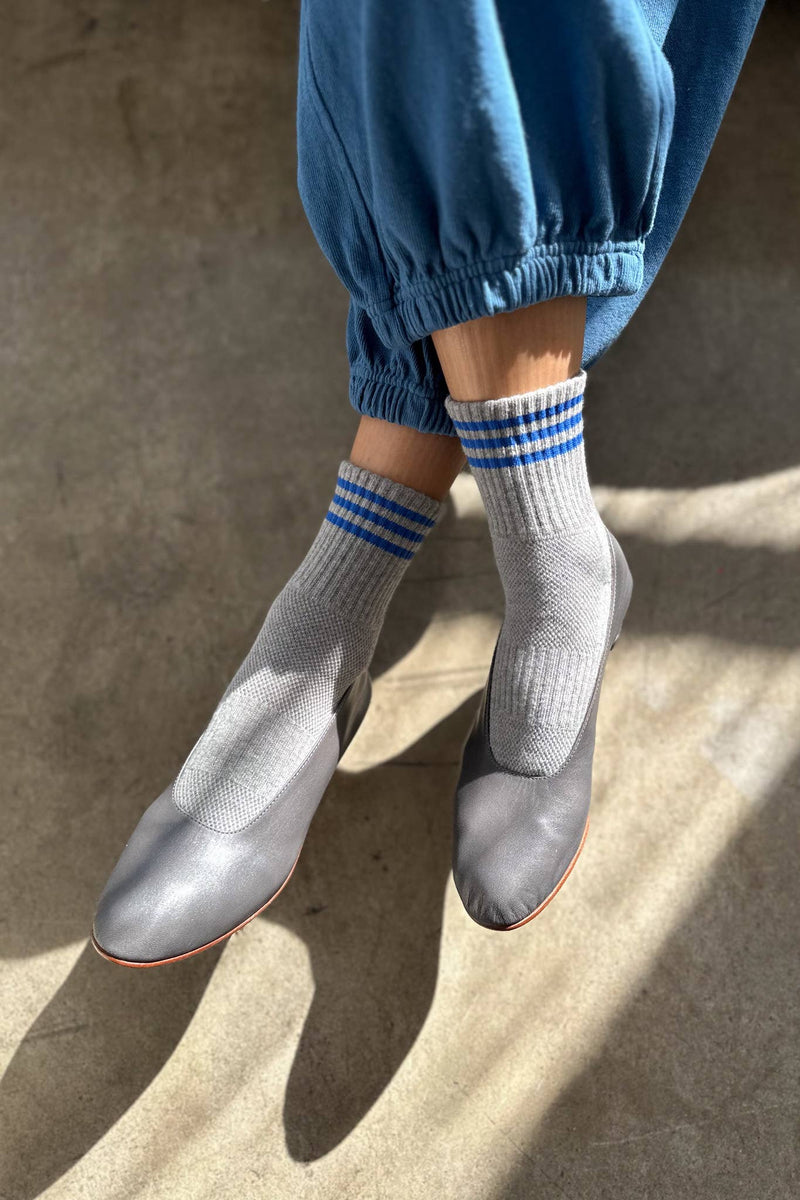 Girlfriend Socks: Bright Grey