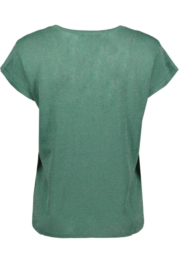 Carlina knit tee Frosty Spruce Metallic