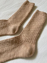 Cottage Socks: White Linen